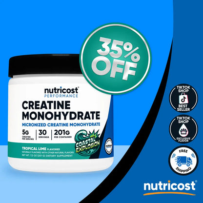 Nutricost Micronized Creatine Monohydrate - Enhanced Performance & Recovery Supplement